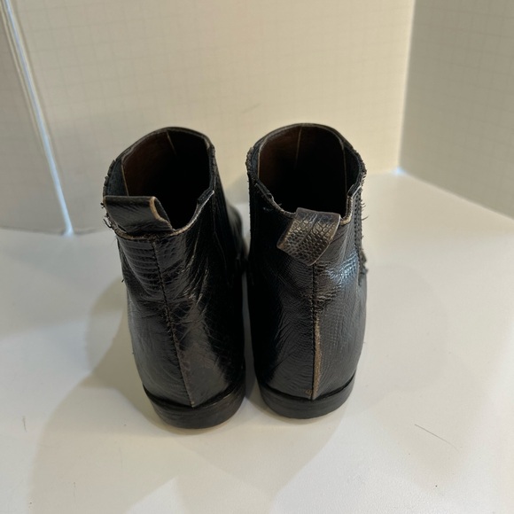 Vintage Guess by Georges Marciano Ankle Boots Black Leather Size 5 1/2B - Picture 6 of 8